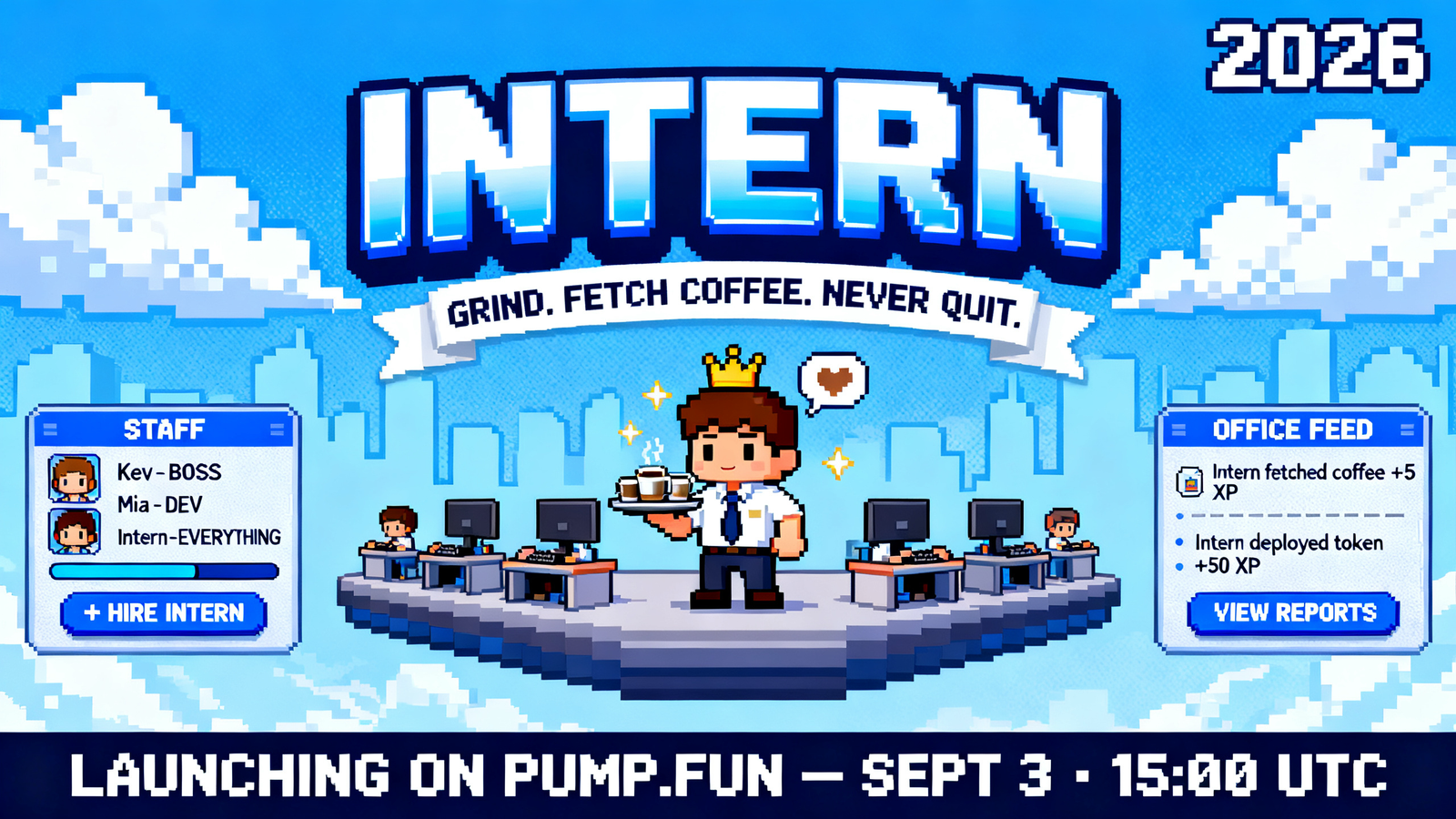 INTERN OFFICE pixel art